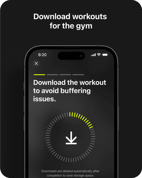 Download workouts for the gym