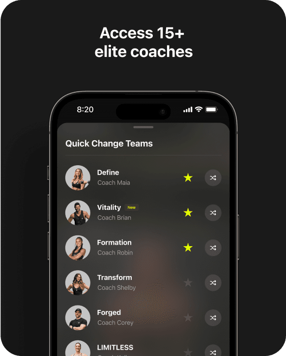 Access 15+ elite coaches